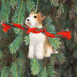 Wire Hair Fox Terrier Holiday Ornament New  