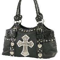   two shoulder straps front rhinestone studded cross ornament two side