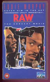 EDDIE MURPHY / RAW / STAND UP LIVE NY 1987 / UK PAL VHS  