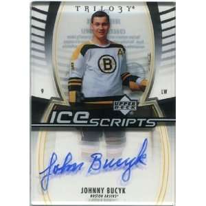  2006/07 Upper Deck Trilogy Ice Scripts #ISJB Johnny Bucyk 