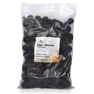Sunfood Black Mission Figs, Dried, Raw, Organic   2 Pounds