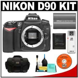  Nikon D90 Digital SLR Camera Body + Nikon EN EL3e Battery 
