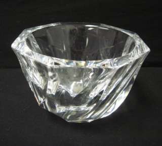 ORREFORS Crystal Round Small Candy Dish Bowl  