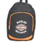 Haddad Licensed Harley Davidson Black / Orange Backpack HD