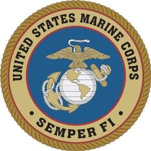  United States Marine Corps Logo; bumper sticker 