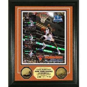  Nate Robinson 3X Slam Dunk Contest Champ 24 Kt Gold Coin 