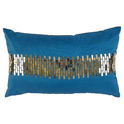 Buy F&F Home sequin panel cushion  teal from our Cushions range 