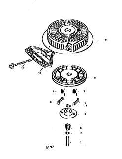 TECUMSEH Engine Starter 590749 Parts  Model LH318SA 156587H 