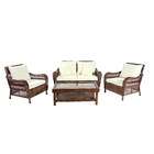 Wicker Lane 4pc Outdoor Wicker Patio Furniture Conversation Set