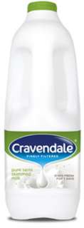 Cravendale pure semi skimmed milk.