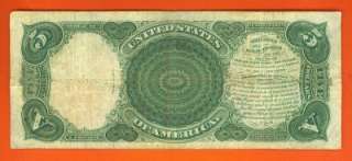 00 1907 RED Seal WOODCHOPPER  SOLID VF  US NOTE  