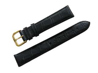 Original MIDO Black Leather Watch Strap Band 18mm Mens New With 