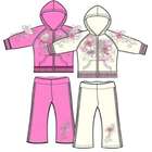 DDI Infant fleece jog set  Redemption fleur de li design(Pack of 24)