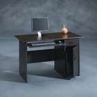   Desk with Lateral File Cabinet in Antique Black and Hansen Cherry