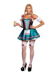 Dreamgirl Womens Plus Size Heidi Hottie 9 Piece Corset Style Dress