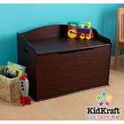 KidKraft Kids Toy Storage Box with Safety Hinge in Espresso Finish