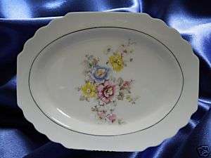 WS GEORGE 5872 1 CHINA DINNERWARE FLORAL LARGE PLATTER  