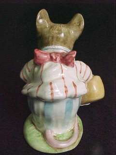 Beswick Beatrix Potter Mrs TittleMouse Figurine Gold  
