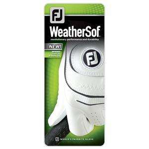 FootJoy WeatherSof Mens Golf Glove White 3 Gloves Various Sizes NEW 