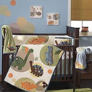 Baby Dino Dots 4pc Crib Set  Lambs & Ivy Baby Bedding Bedding Sets 