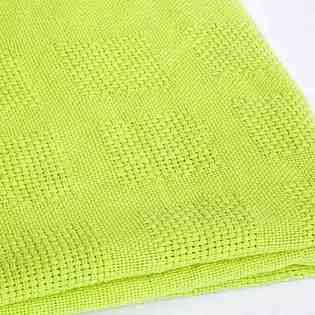 Blancho Bedding [Green] 100% Cotton Jacquard Weave Throw Blanket (50 