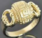   Italian Gold Stefano 14K WG Greek Key Buckle Ring  Scrap