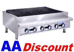 NEW IMPERIAL 72 GAS RADIANT CHAR BROILER IRB 72 CAST IRON GRATES 