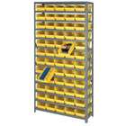   Shelf, Bin System 12 x 36 x 75, 13 Shelves, 60 QSB102 RED bins 12 x 7