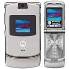 Motorola Silver Razr MOT V3 Unlocked GSM Cell Phone