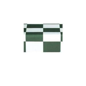  Forest Green / White Checkered Flag Vinyl Tablecloth, 15 