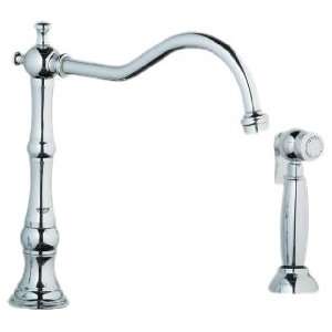Grohe 20 130 000 Bridgeford High Profile Wideset Kitchen Faucet with 