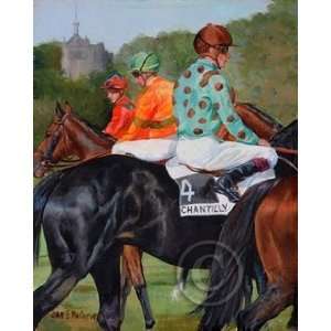  Chantilly Silk   Horse Racing Print by Joan MacIntyre 