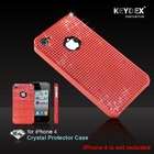   Deluxe Chrome RED Back Case cover Skin for iPhone 4   Chrome Blue