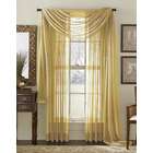 Regal Home Collections Gold 90 Inch Sheer Curtain