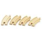 Maxim Wooden Train Short Curve Wooden Tracks Pack of 4