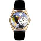 Whimsical Watches Milen Whimsical Womens Halloween Flying Witch Black 