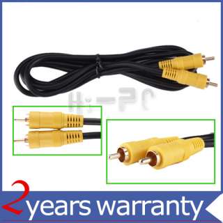 ft RCA to RCA M M COMPOSITE AV Video Yellow CABLE 1.8  