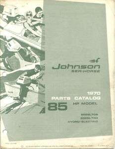 1970 Johnson 85 hp outboard Parts Catalog Manual  