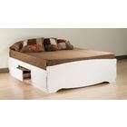  By Prepac Espresso King Mates Platform Storage Bed with 6 Drawers