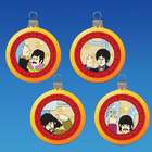   The Beatles Yellow Submarine Reflector Glass Ball Christmas Ornaments