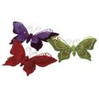 Midwest CBK Clip on Butterfly Christmas Ornament (Pack of 6 Assorted 