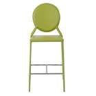 Euro Style Isabella C Leather Counter Chair   Green By Eurostyle