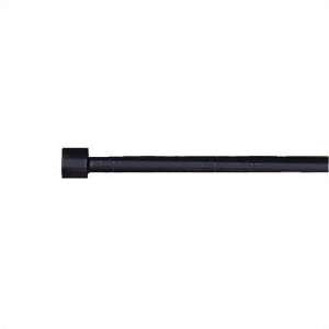   Capped Black Extendible Tapestry Rod Size 44   101