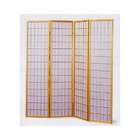 Coaster Oriental Style 4 Panel Natural Framed Room Screen Divider by 