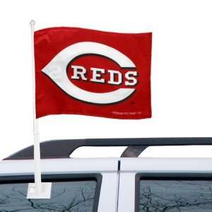  MLB Cincinnati Reds 11 x 15 Red Car Flag Sports 