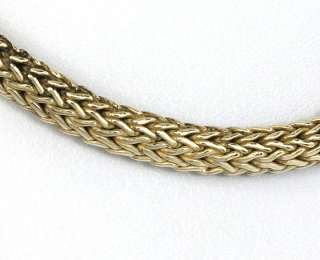 JOHN HARDY 6mm STERLING & 18K GOLD CLASSIC WOVEN 16 NECKLACE  