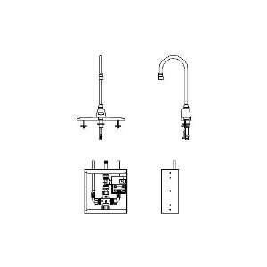 Delta 3001T3529A Single Hole Battery Operated Electronic Basin Faucet 