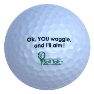  BallTalk Golf Balls   (Ok, you waggle and Ill aim 