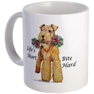 Bite Hard Lakeland Terrier Pets Mug by   Kitchen 