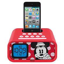   Mouse Dual Alarm Clock Speaker System for iPod   eKids   
